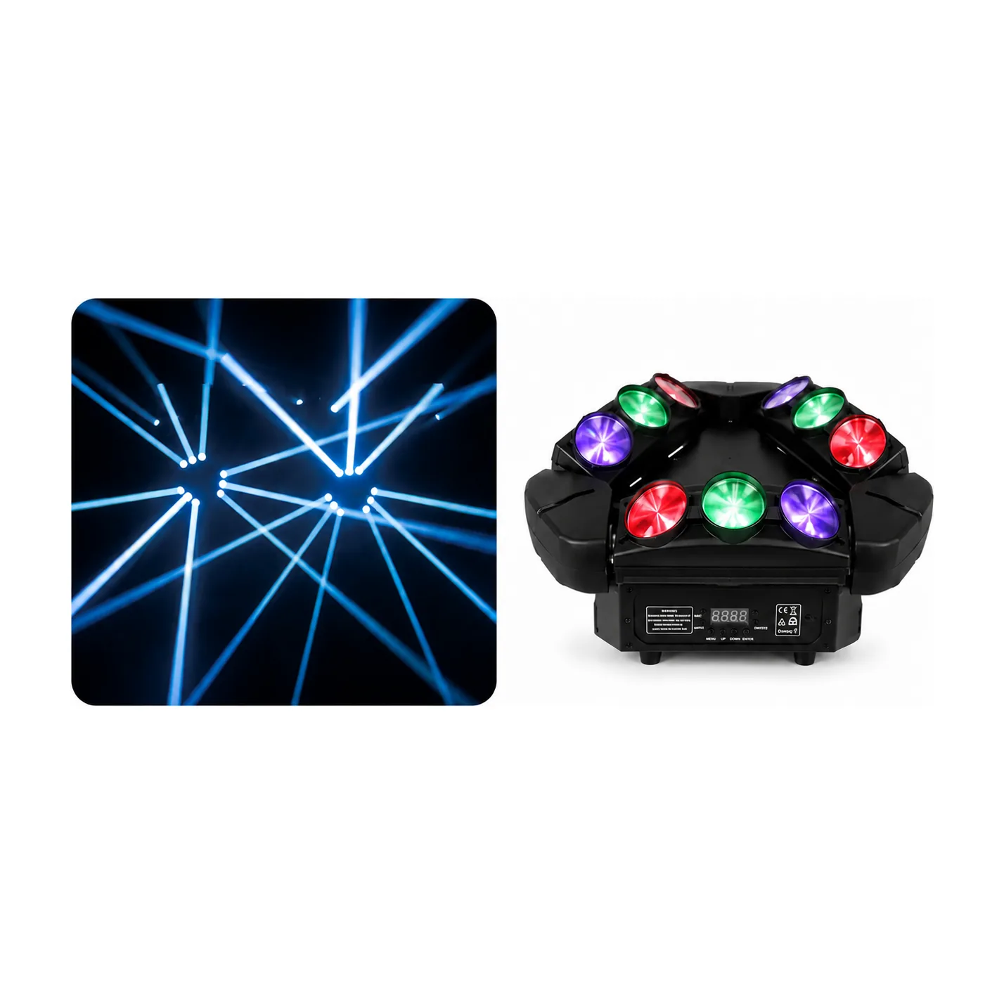 LS-B040 9 led spider light